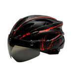 Universal Bike Cycling Helmet with Integrated Visor for Men-Women