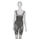 Charcoal Full Body-shaping Waist Cincher Body Suits